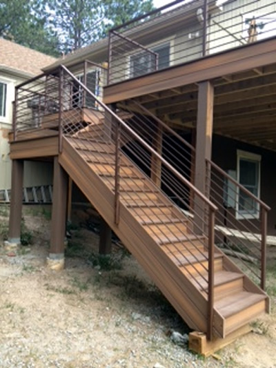 stairway iron railings