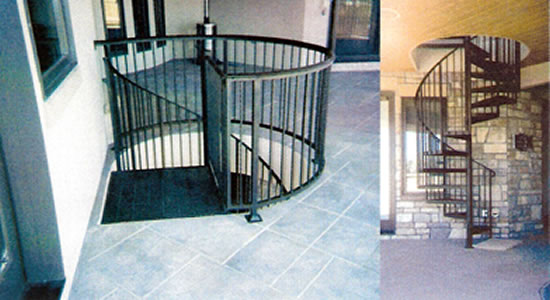 iron stairs