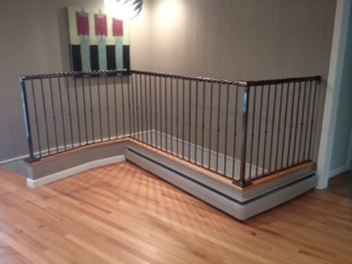 modern iron railings