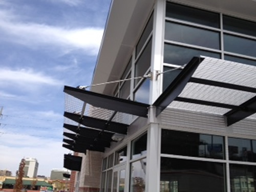 commercial metal awning