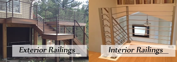 interior and exterior iron railings