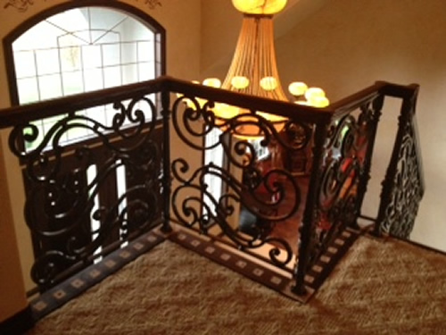ornate iron railings